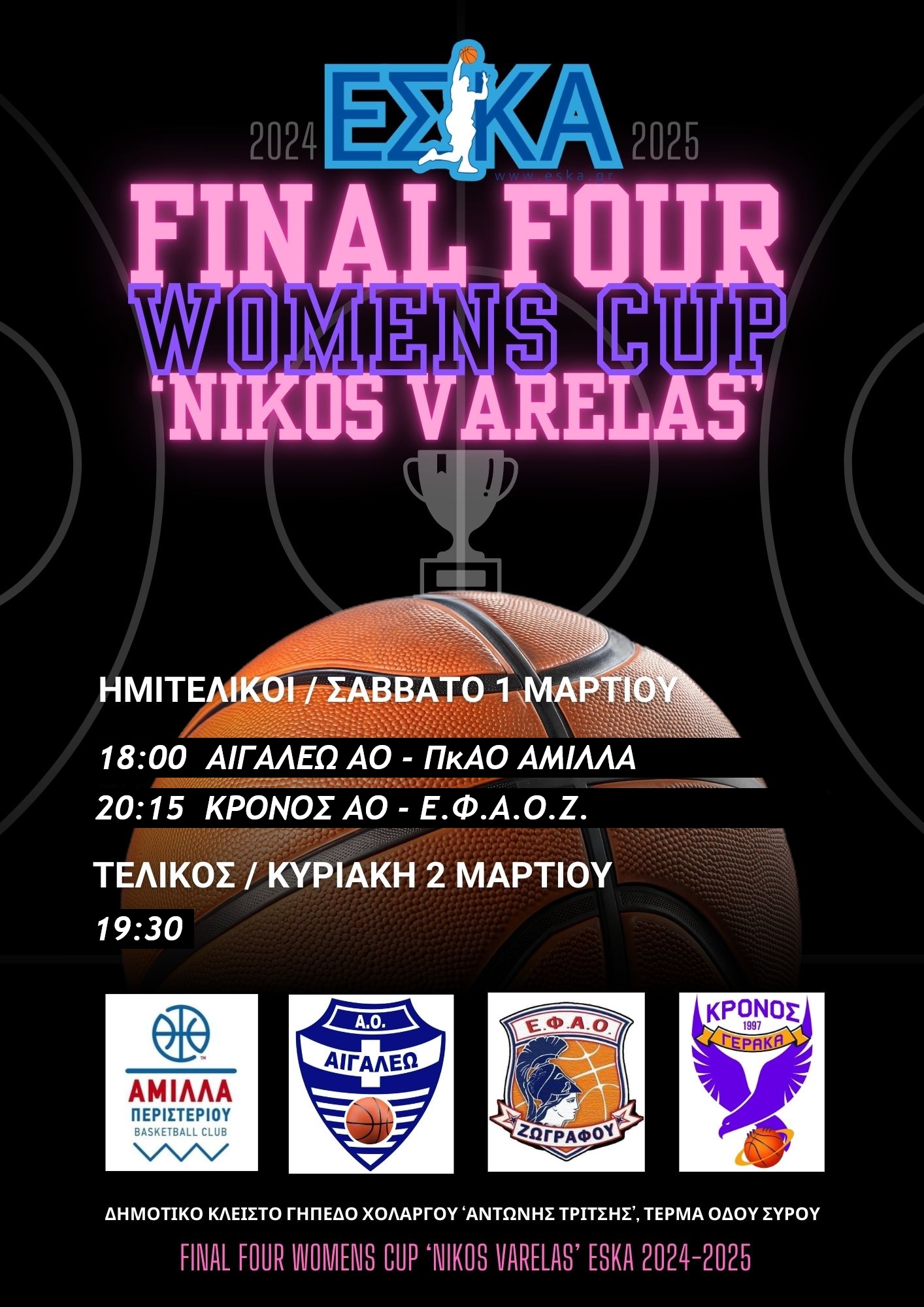 Οι γερακίνες επιστρέφουν στο F-4 του Κυπέλλου Γυναικών ΕΣΚΑ